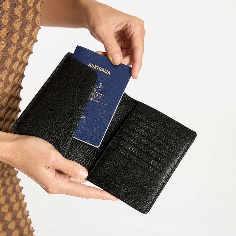 In Transit Passport Wallet in Black
