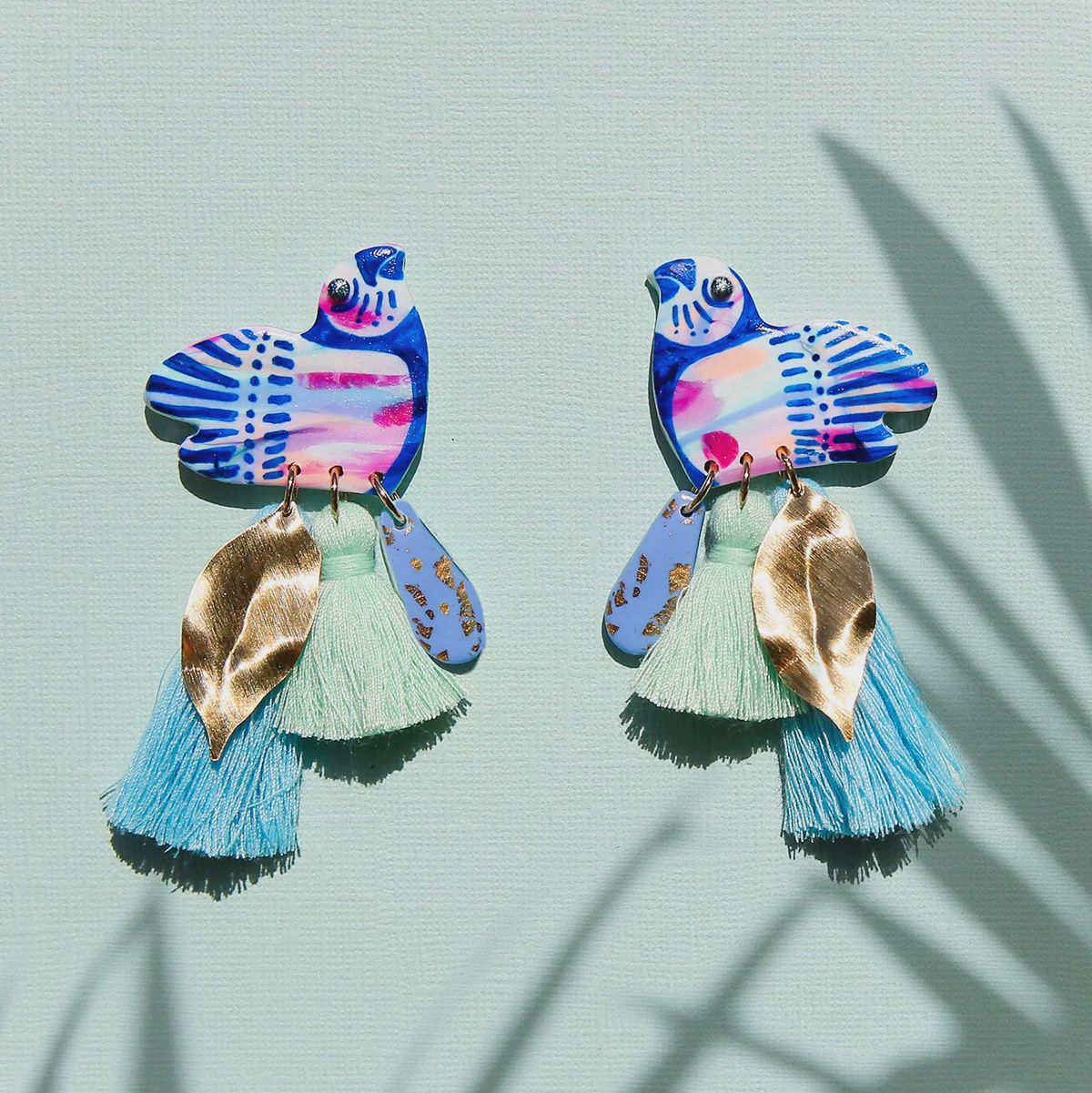 Macaw Blue Earrings
