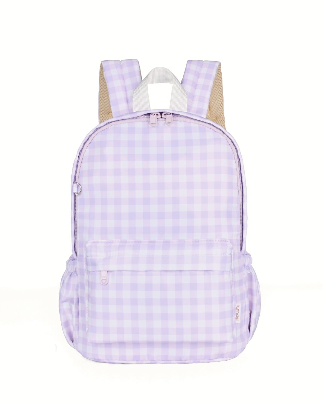Mini Toddler/Daycare Backpack in Lilac Gingham