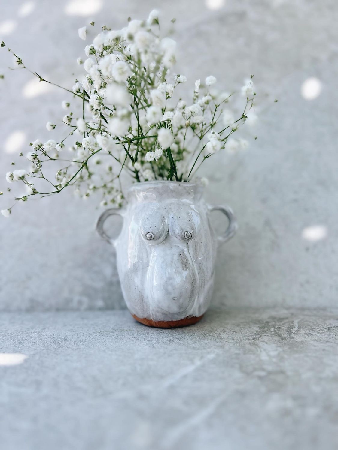 Pregnant Belly &amp; Boobie Bud Vase with Handles