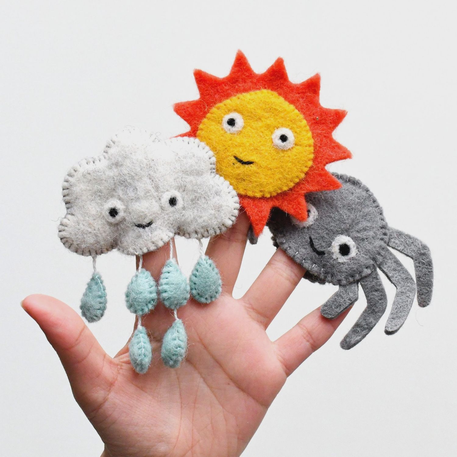 Itsy Bitsy Spider (Incy Wincy Spider) Finger puppet Set
