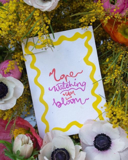 Love Watching You Bloom Greeting Card