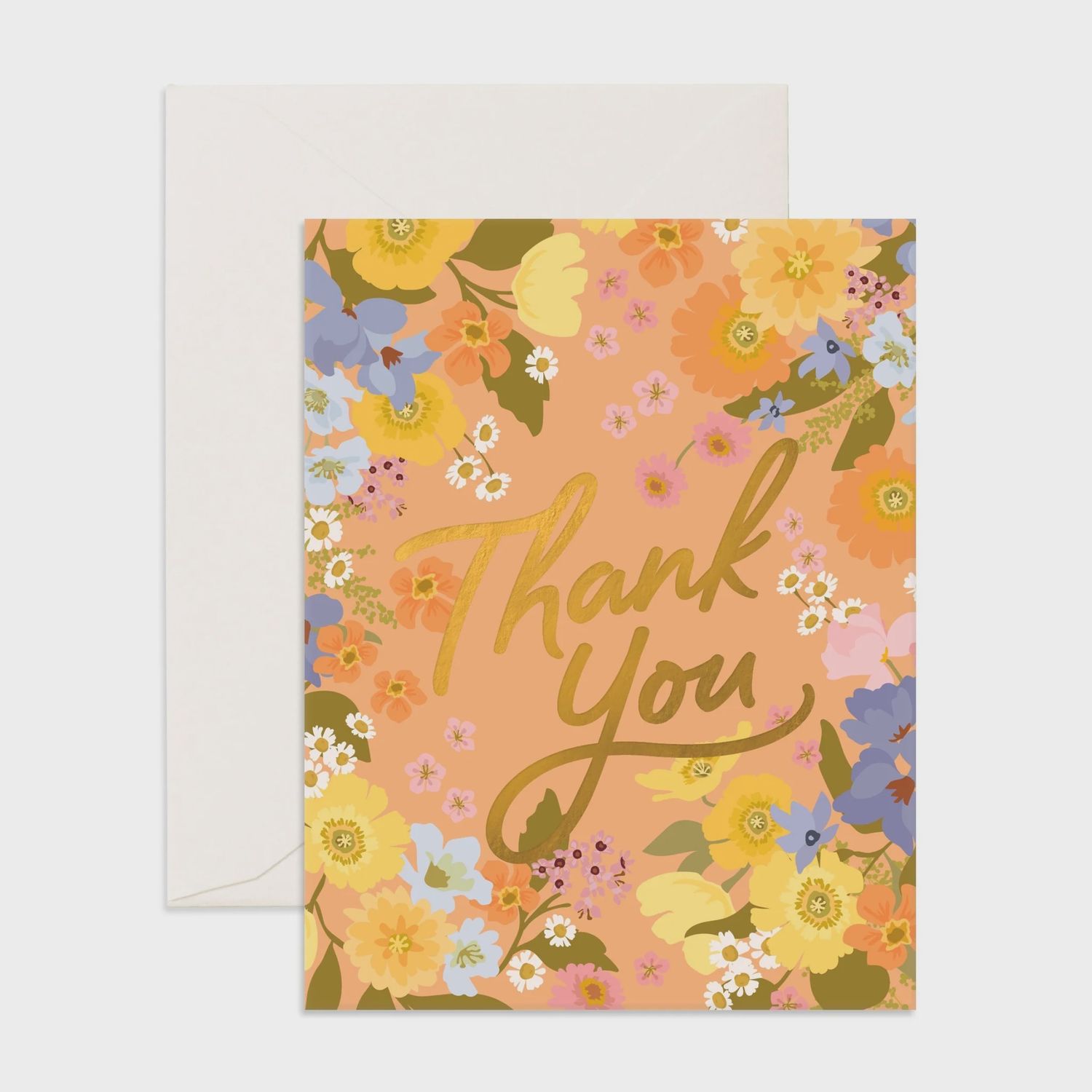 Thank you Spring Florals Greeting Card