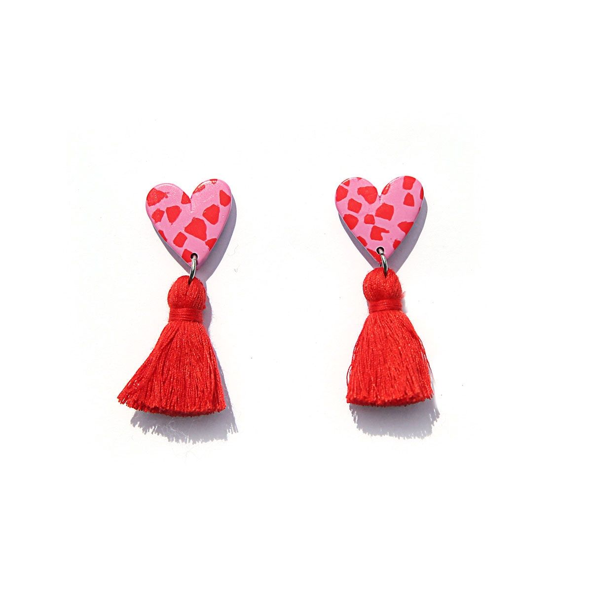 Terrazzo Heart Tassels