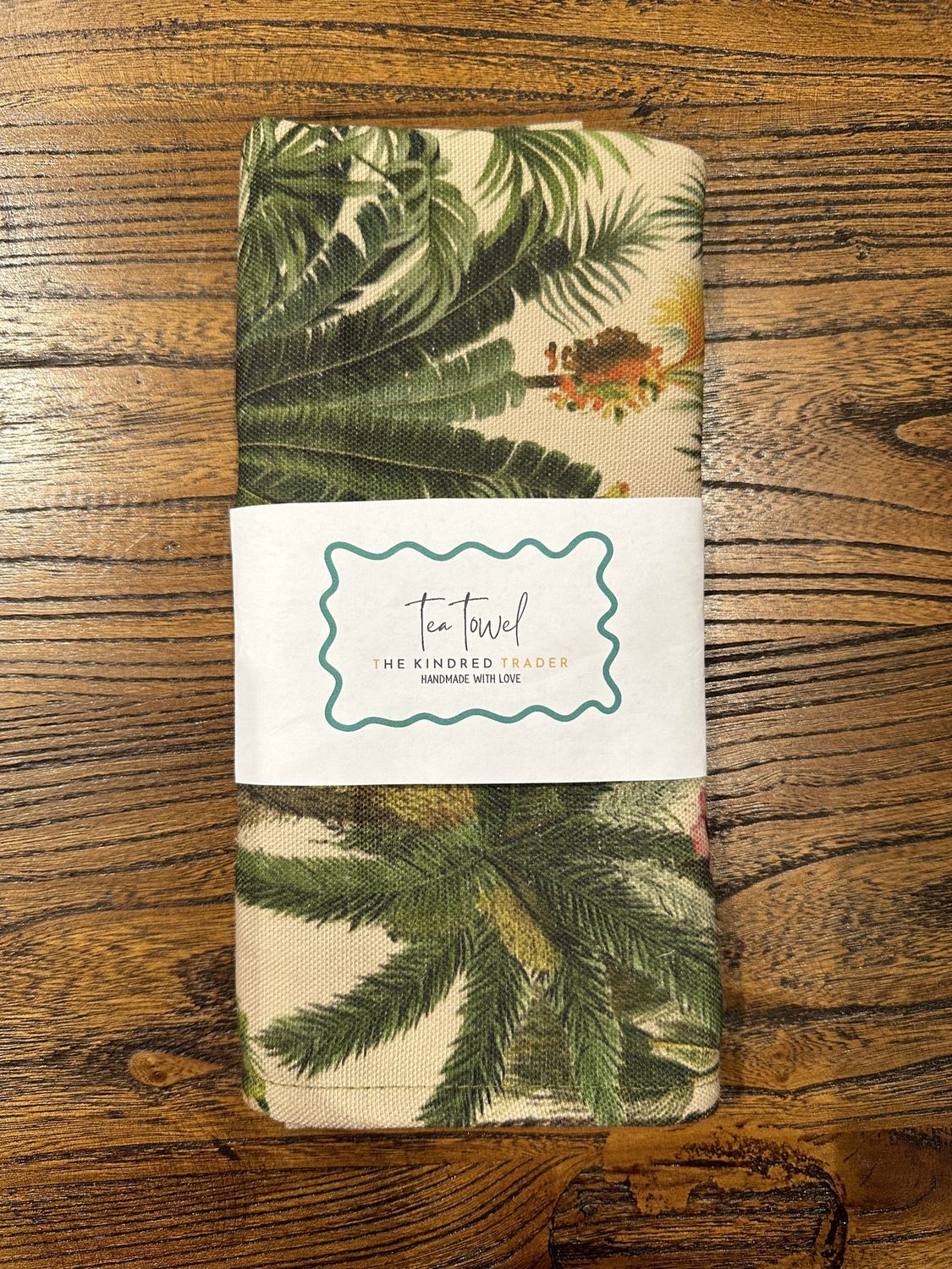 Handmade Assorted Tea Towel  by The Kindred Trader - Vintage Palms