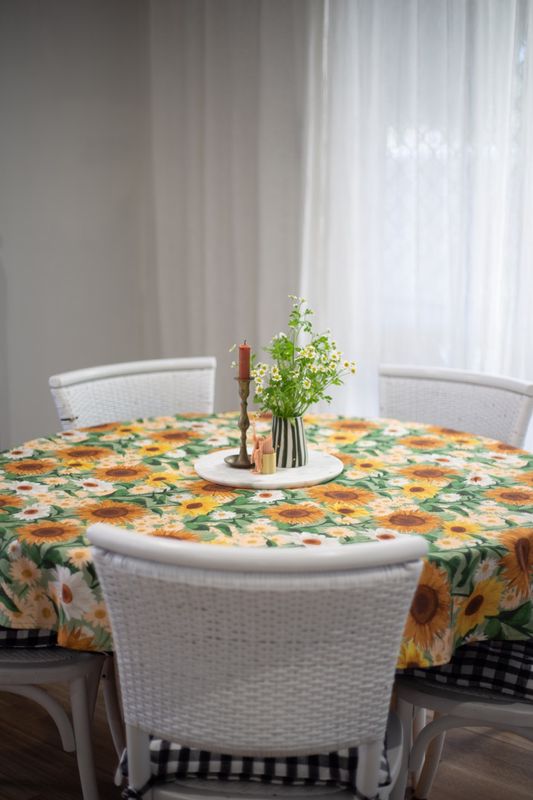 Golden Sunflower Table Cloth