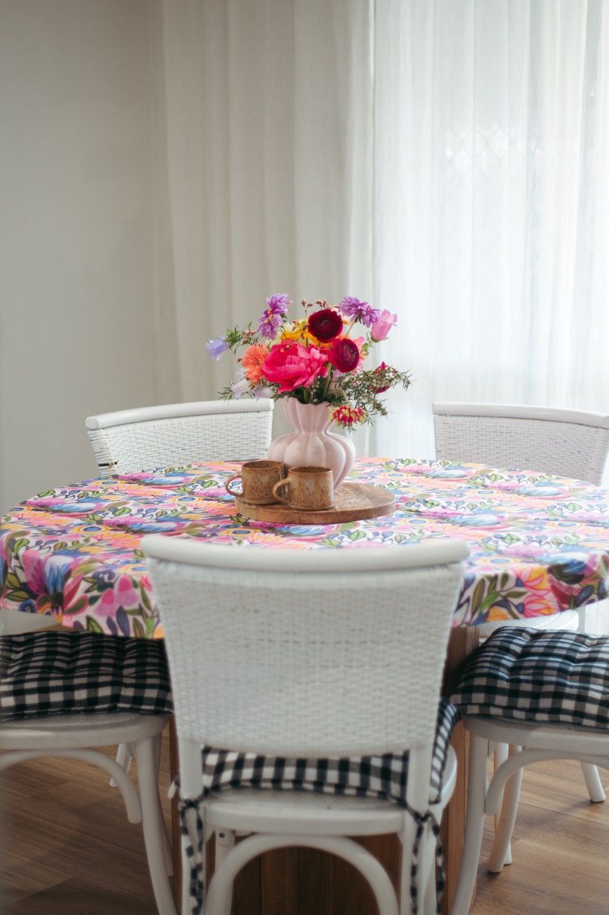 Purple Blooms Table Cloth