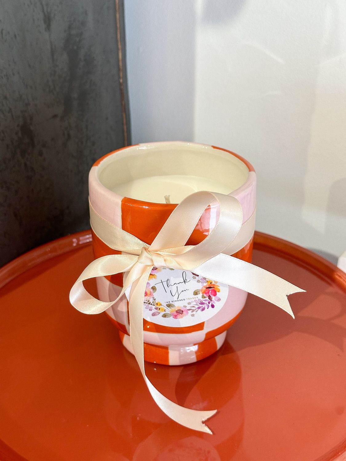 Checkers &quot;Thank You&quot; Candle