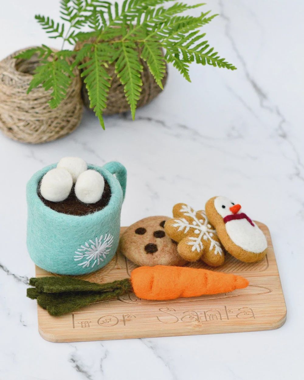 Santa’s Snacks with Blue Hot Chocolate