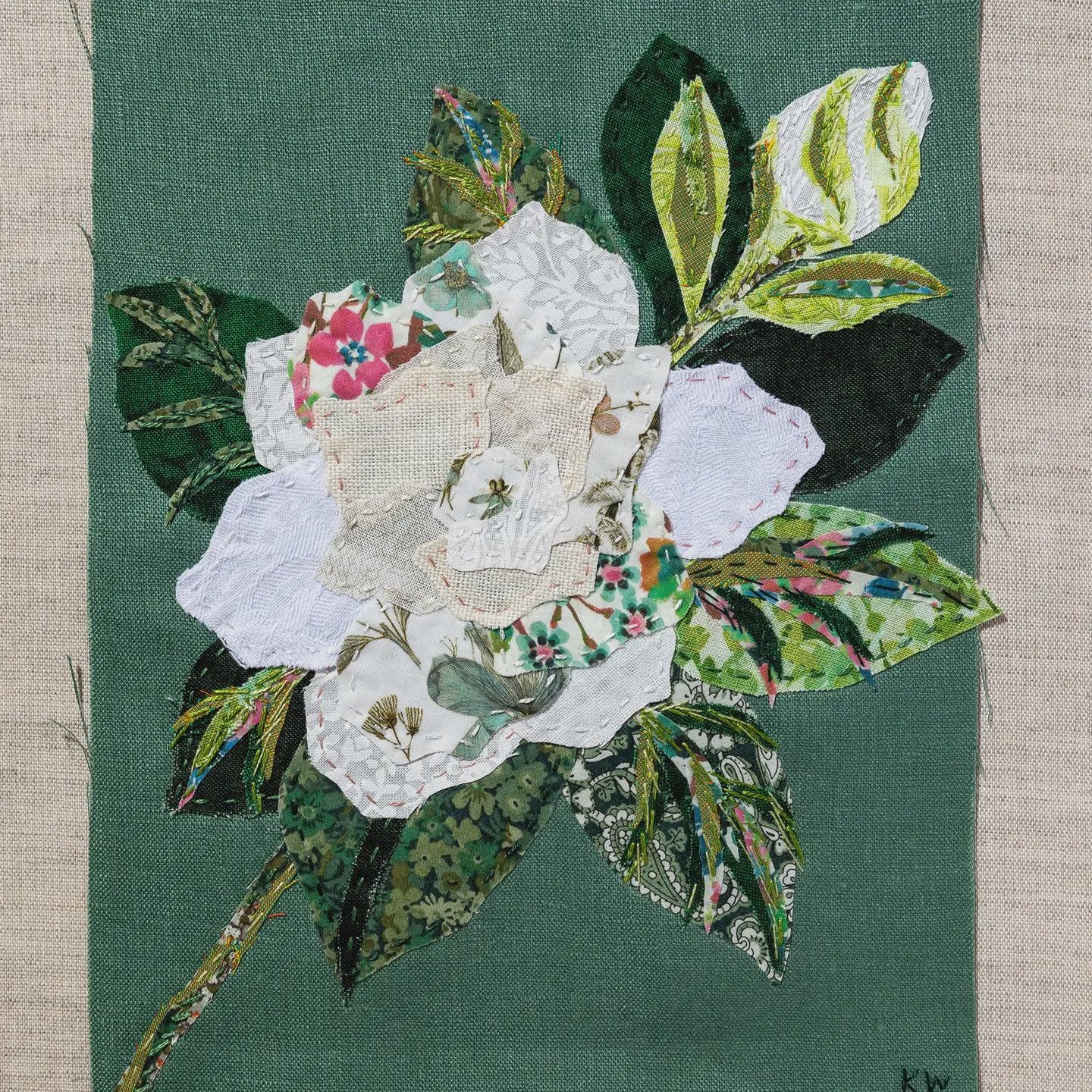 Gardenia Slow Stitching Kit