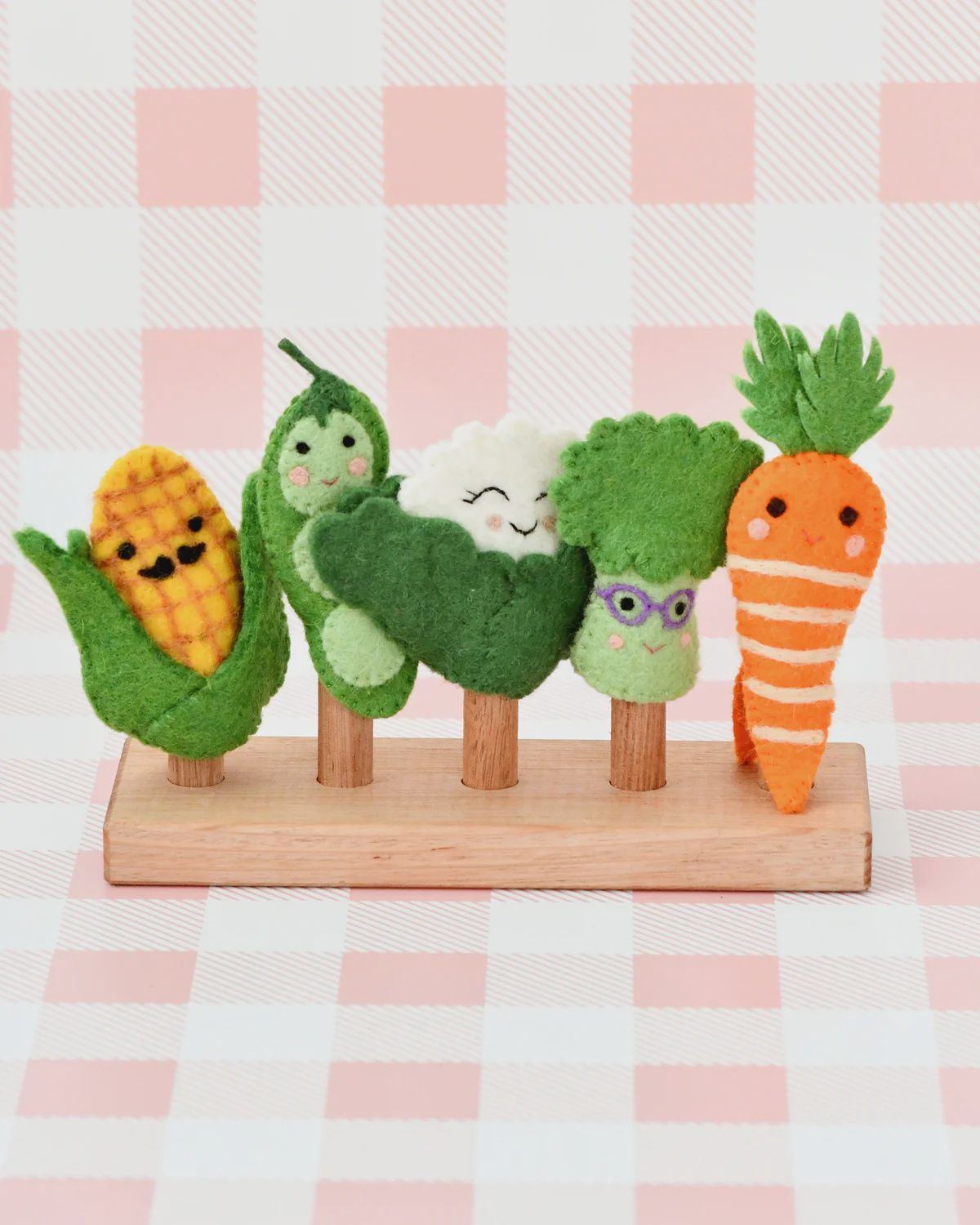 Felt Vegetables - Finger Puppet Set