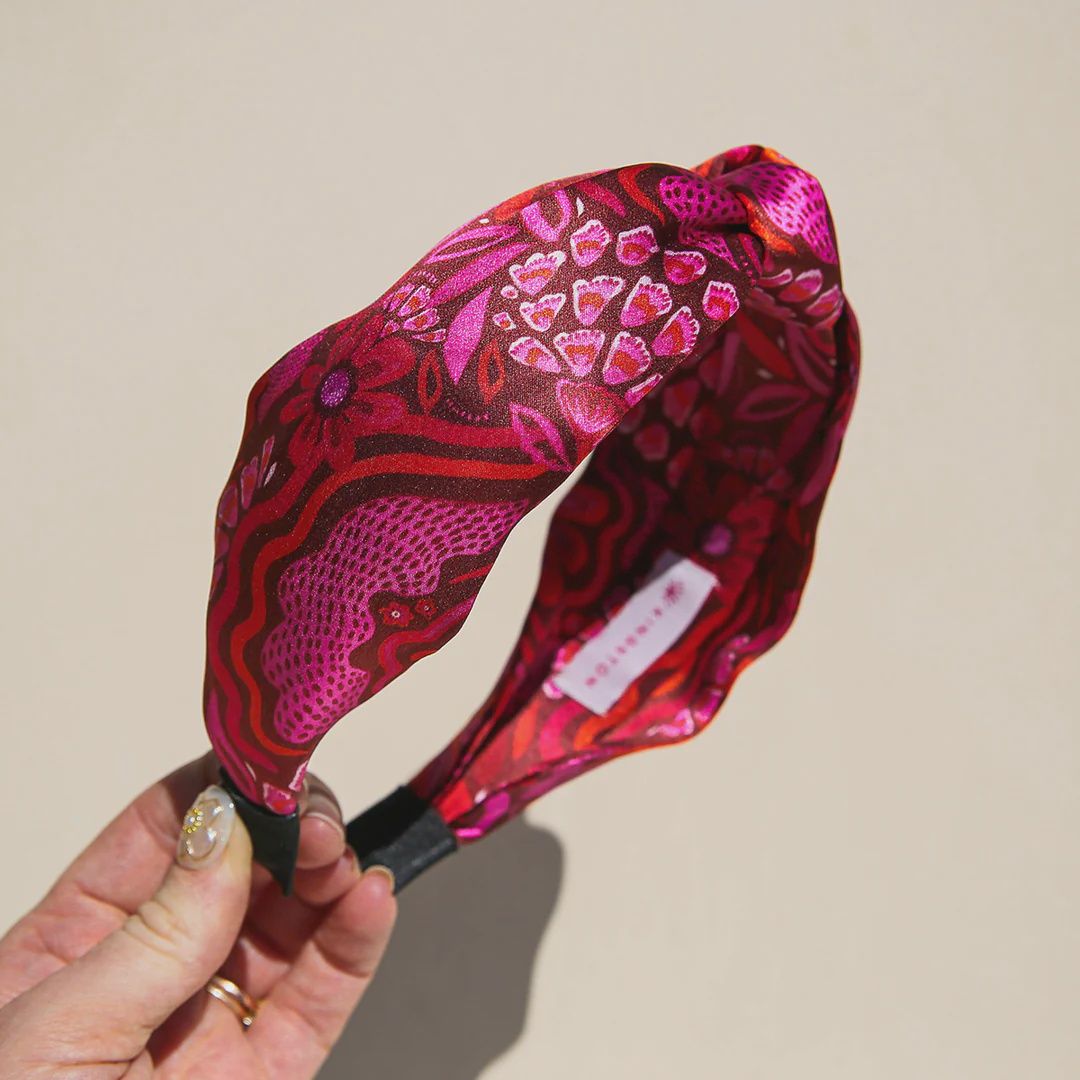 Ruby Silk Headband