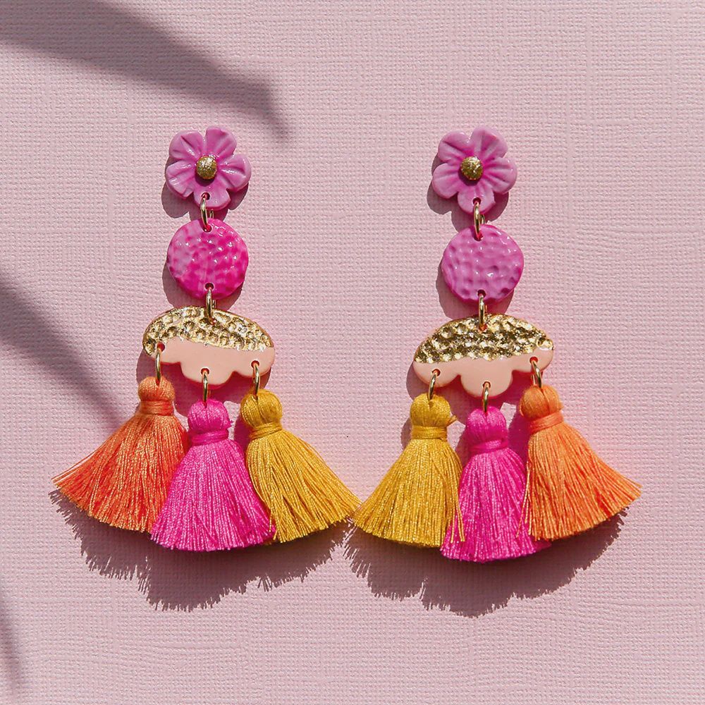Peach Flower Tassels