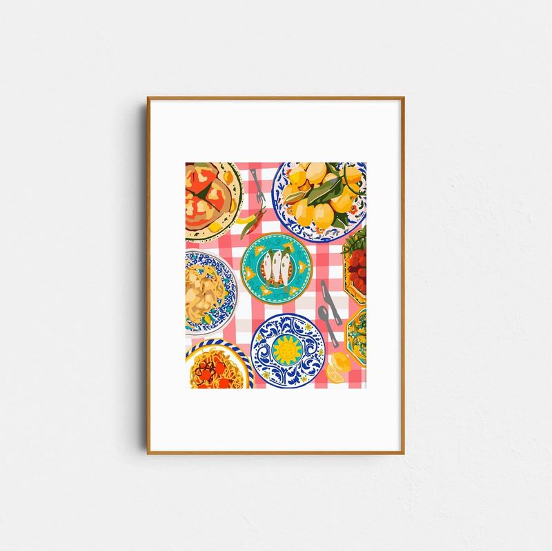 Nonna&#39;s House (rolled) by Paint Like Frida