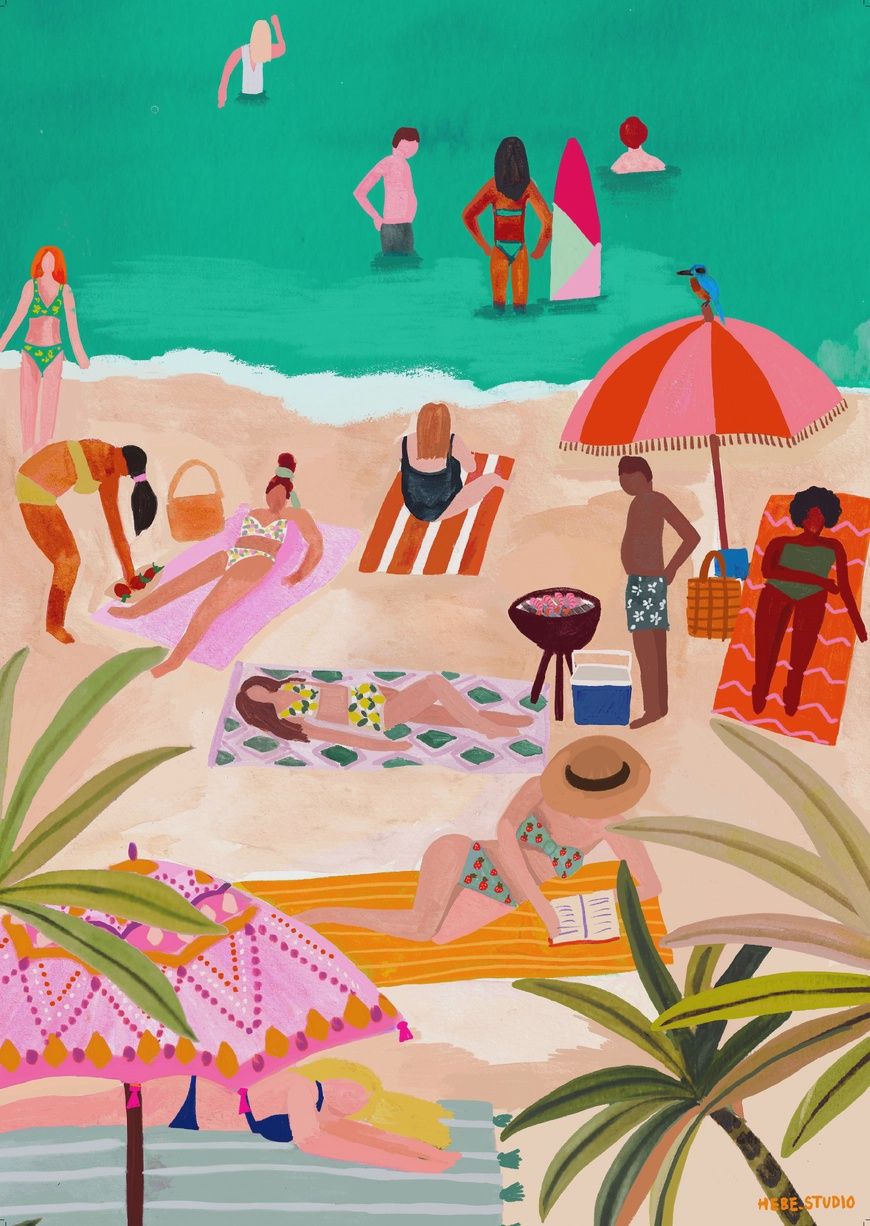 Aussie Summer Print by Hebe Studio