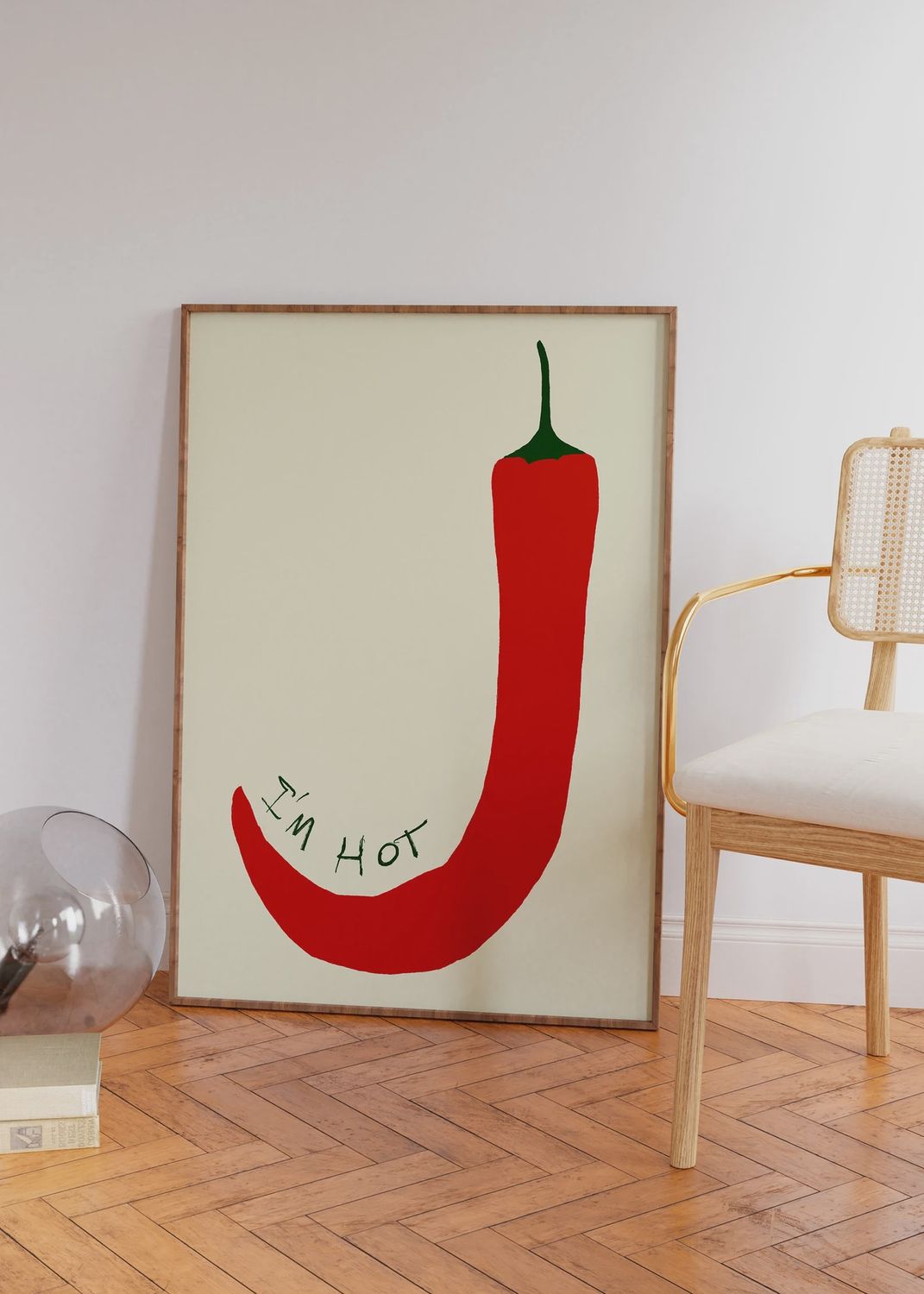 &quot;Chilli&quot; Print Unframed A2- Byalmaklub