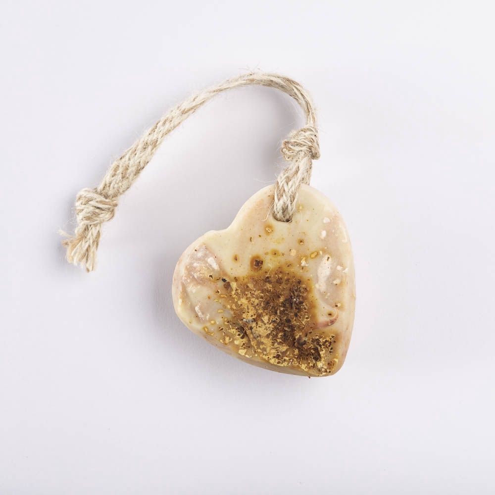 Heart Shaped Soap - Rose Geranium &amp; Cedarwood