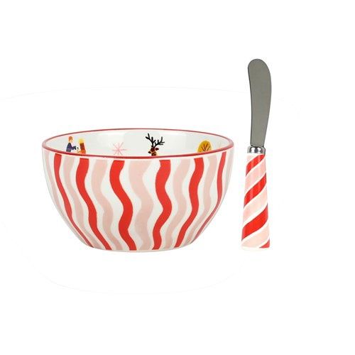 Porto Cucina Dip Bowl &amp; Knife Set