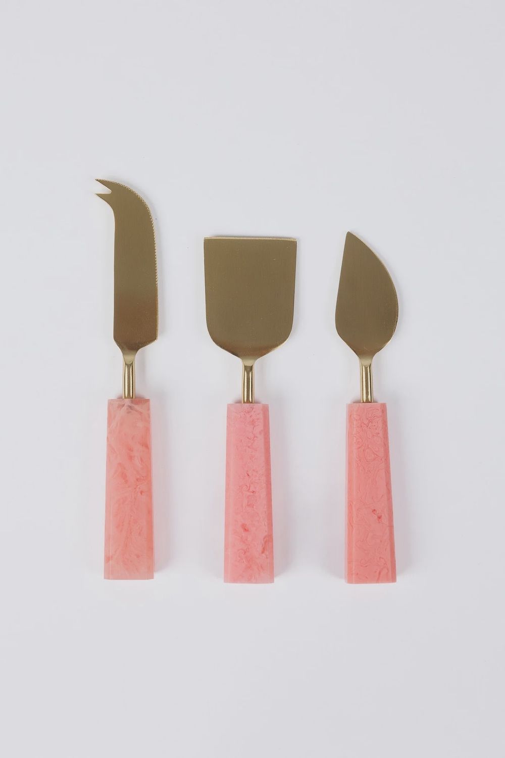 Benny Set of 3 Cheese Knives in Pink