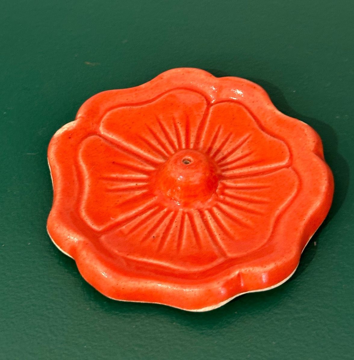 Incense Holder - Red Flower