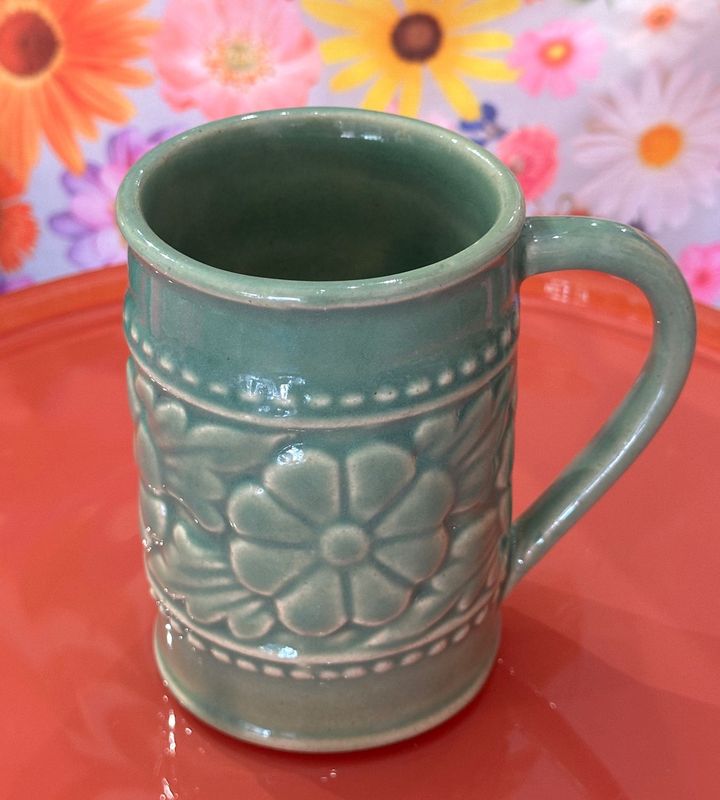 Ceramic Mug - Jade Floral