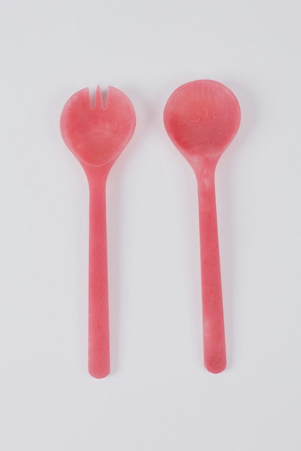Lorne Salad Servers in Pink