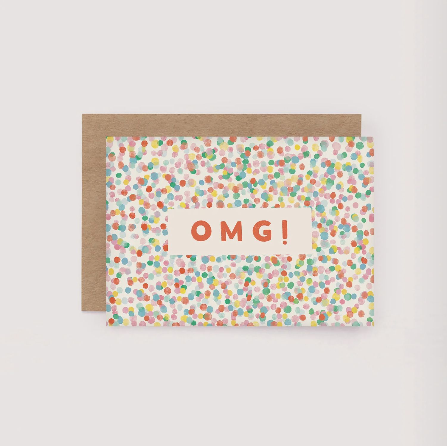 OMG Confetti Mini Greeting Card