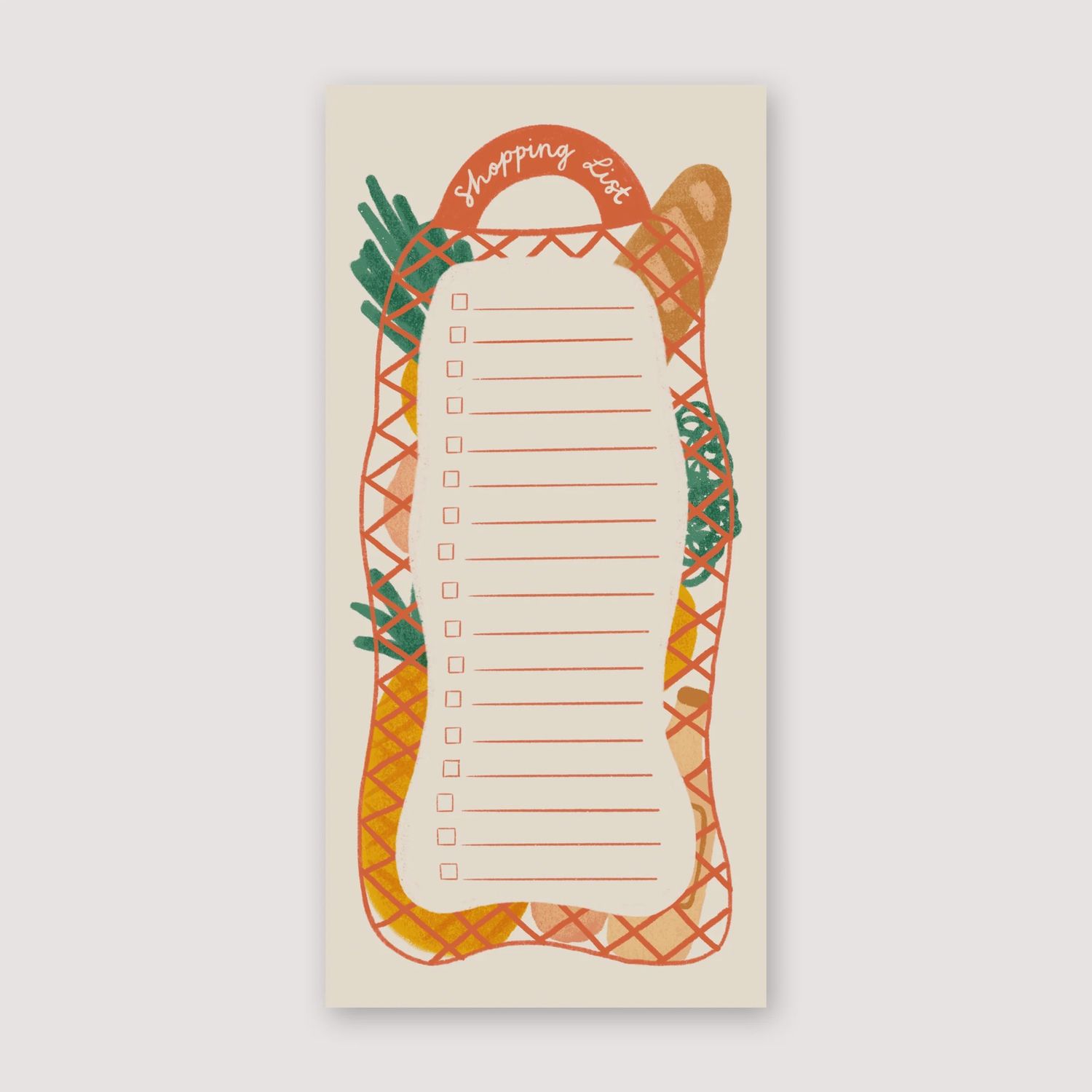 Magnetic Notepad Shopping List - Groceries