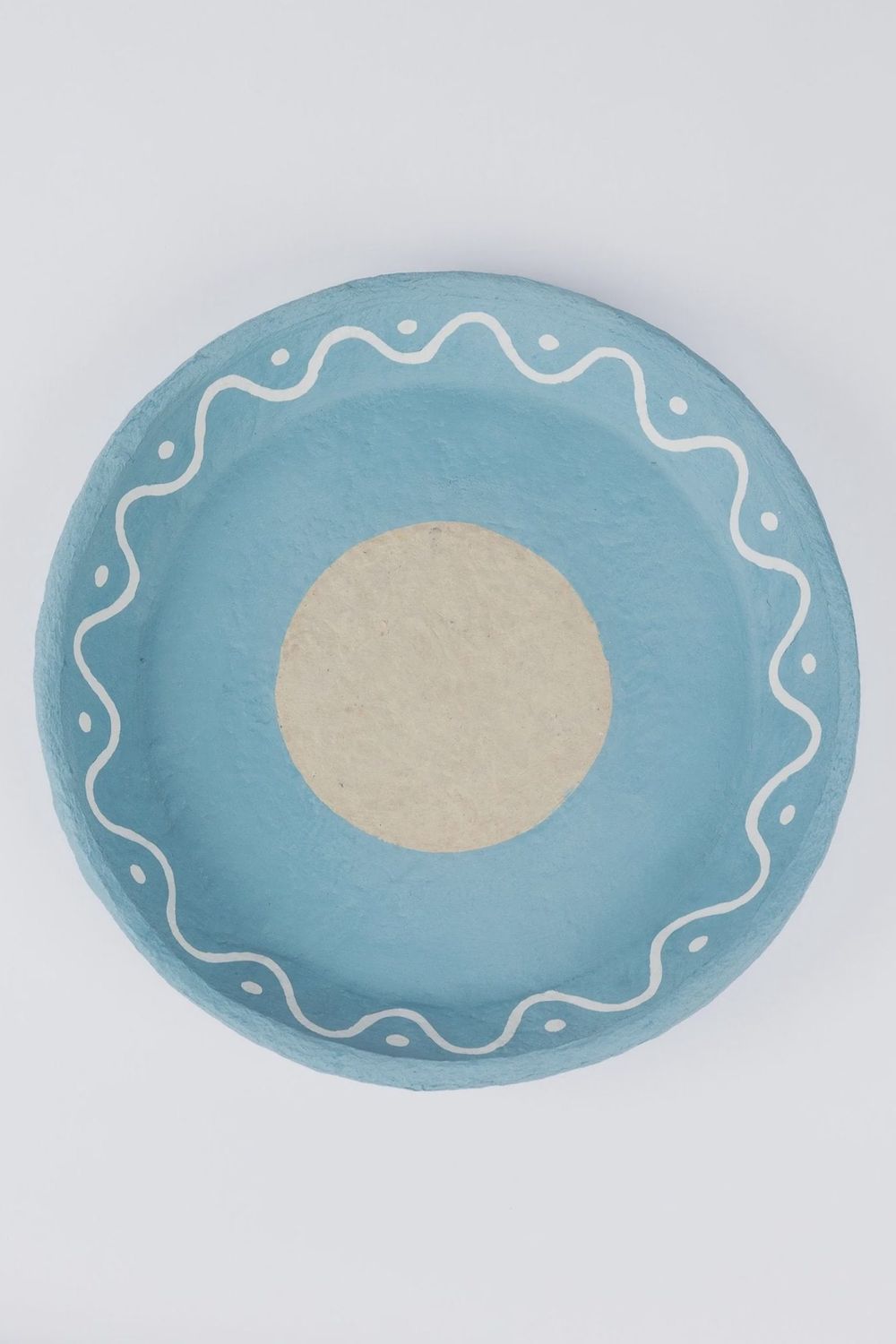 Solitude Plate - Green with Natural Spot