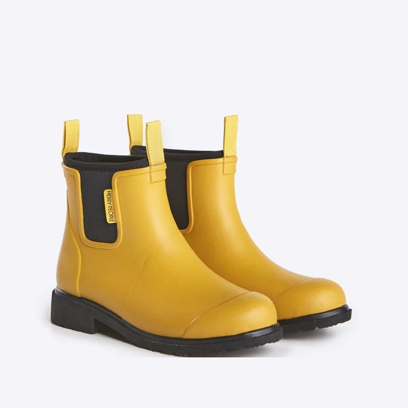 Bobbi Ankle Boot in Mustard Yellow &amp; Black