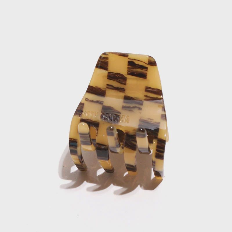 Petite Claw Clip in SoHo Checkers