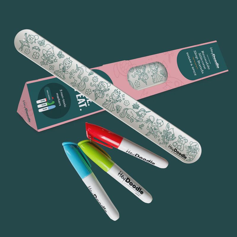 Sugar &amp; Spice Sketchband - Reusable Colouring &amp; Doodle Slap Bracelet