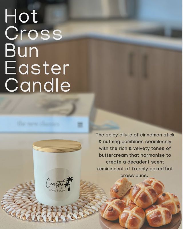 Hot Cross Bun Candle By Coastal Home and Body
