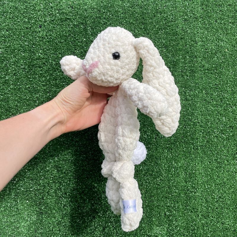 Mini Bunny Snuggler in White
