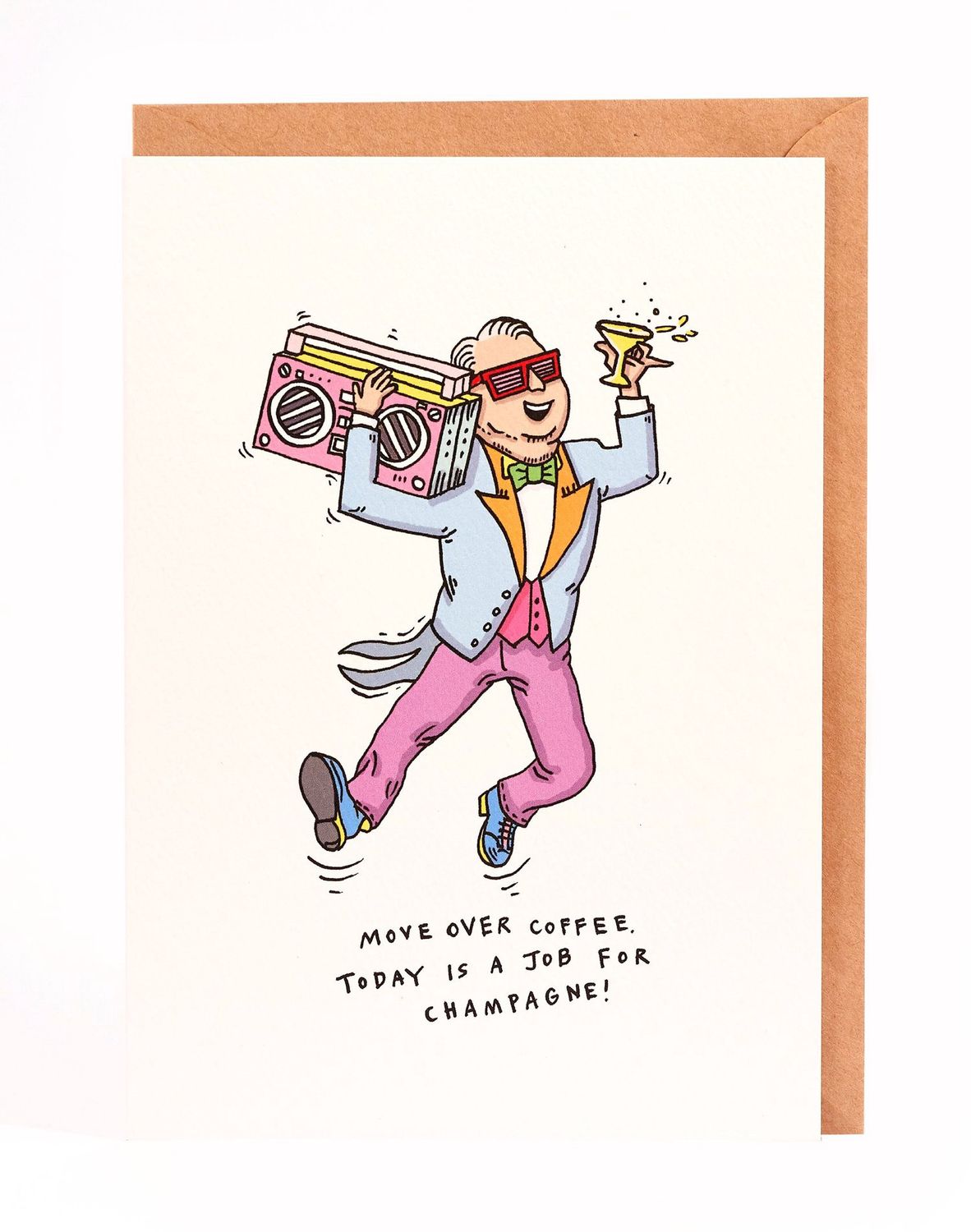 Wally Paper Co - Move Over Coffee Today Is a Job For Champagne