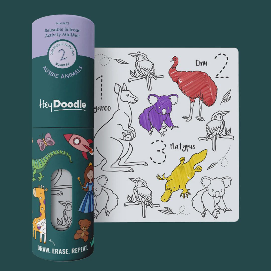 Aussie Animals Mini Colouring &amp; Doodle Mat