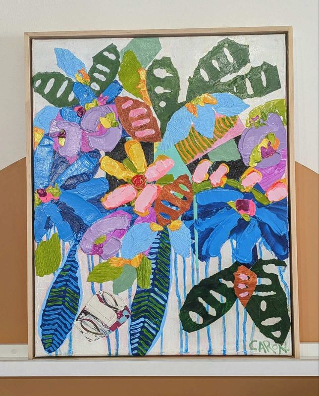 Original Uno - Mixed Media Artwork by Caron Dawes - 40x50cm