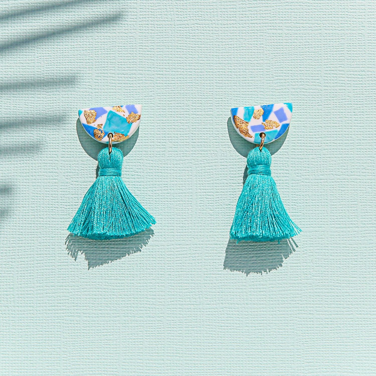 Blue Terrazzo Tassel