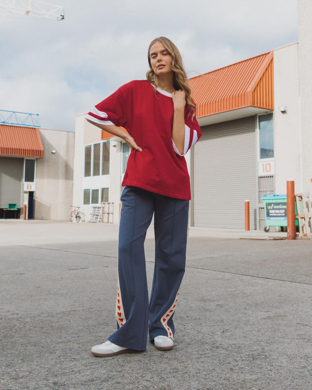 I Heart You Pants by Ebby &amp; I - Blue