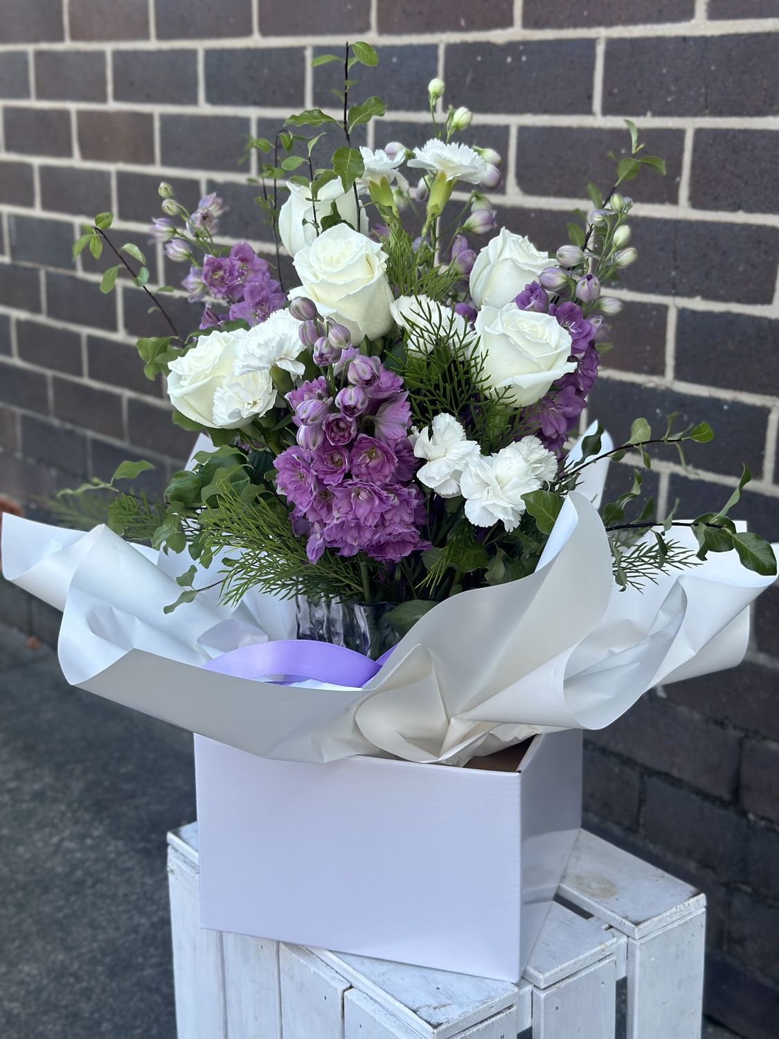 Boxed Arrangement of Florals by Eden Place