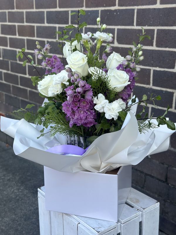 Boxed Arrangement of Florals by Eden Place