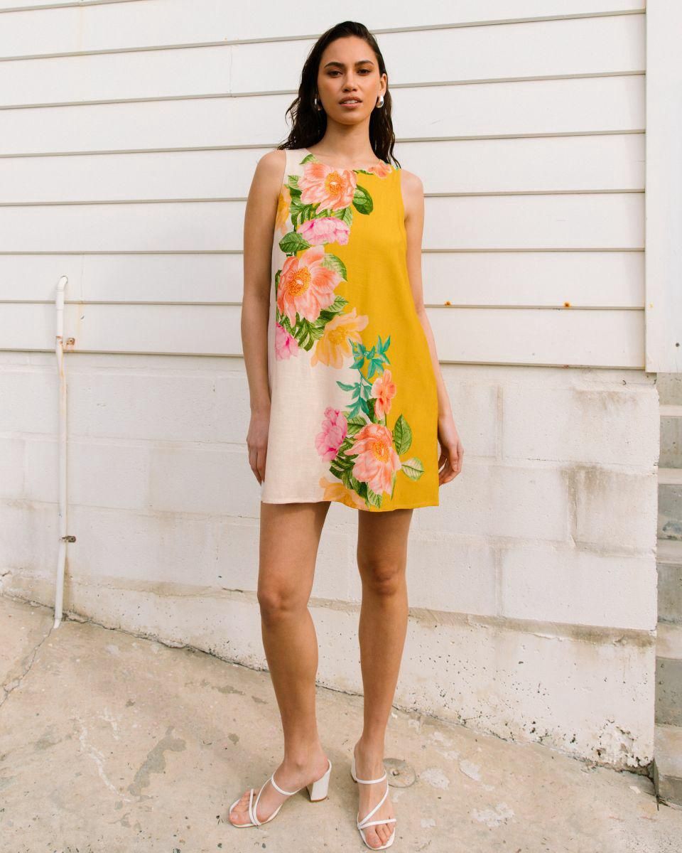 White Closet Botanical Bliss Mini Dress