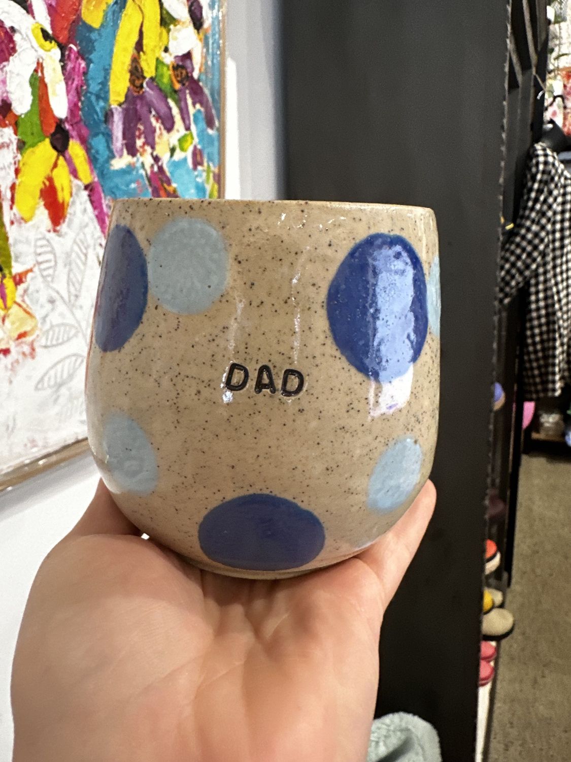 Dad Latte Mug in Spots