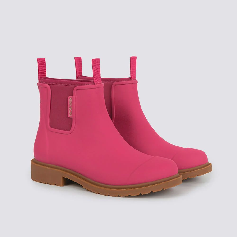 Bobbi Ankle Boot in Fuchsia by Merry People