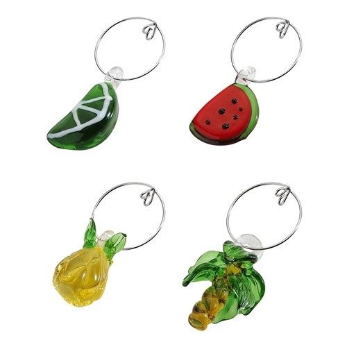 Fiesta Set of 4 Wine Charms