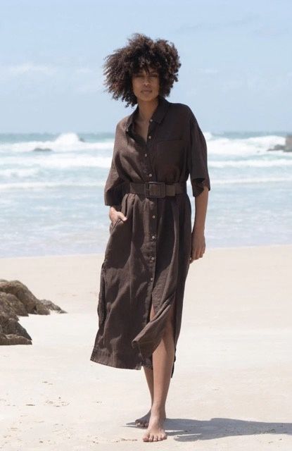 Carly Linen Shirt Dress