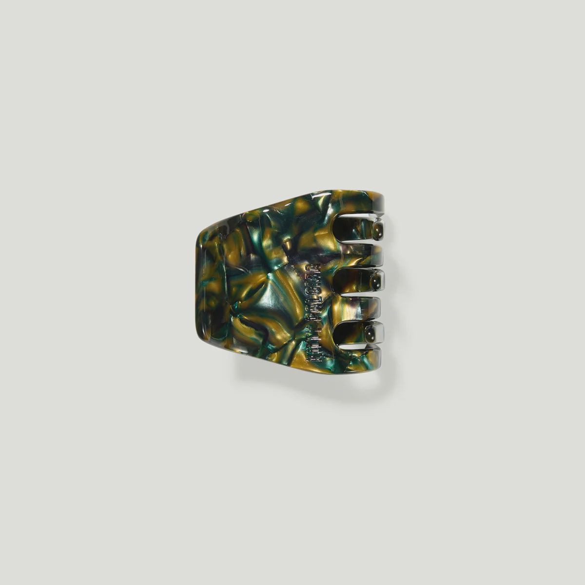 Petite Hair Claw in Green Tortoiseshell