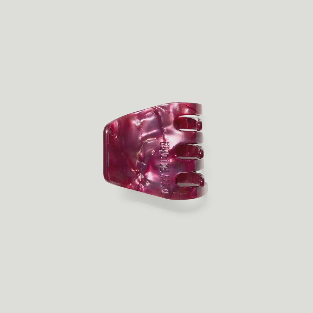 Petite Hair Claw in Pomegranate
