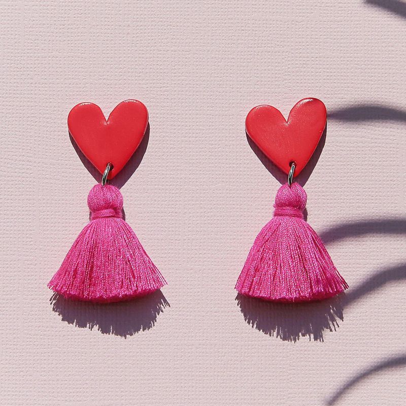 Red Heart Tassels