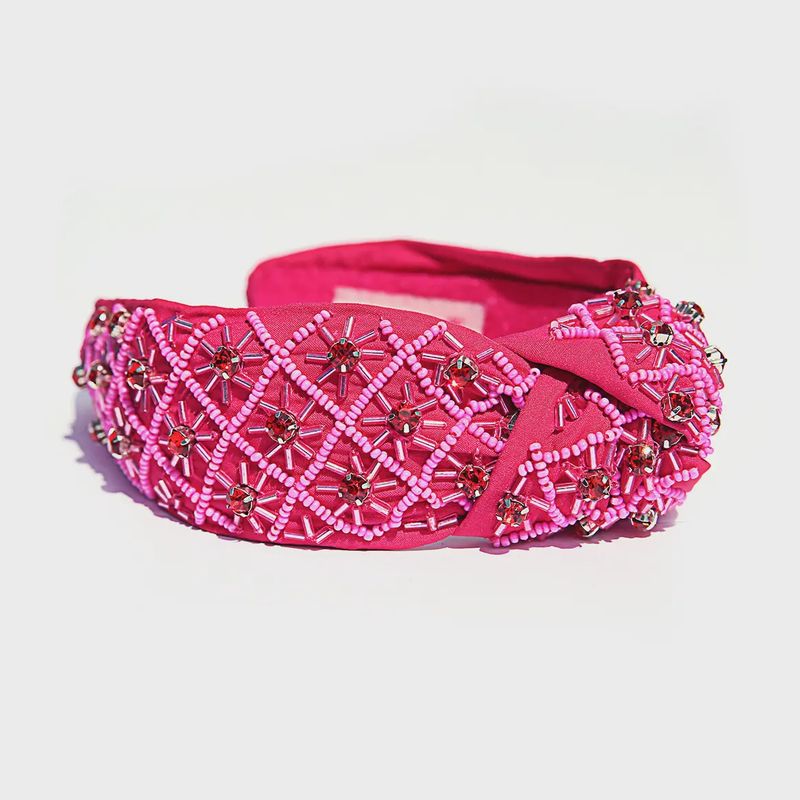 Hot Pink Diamante Headband
